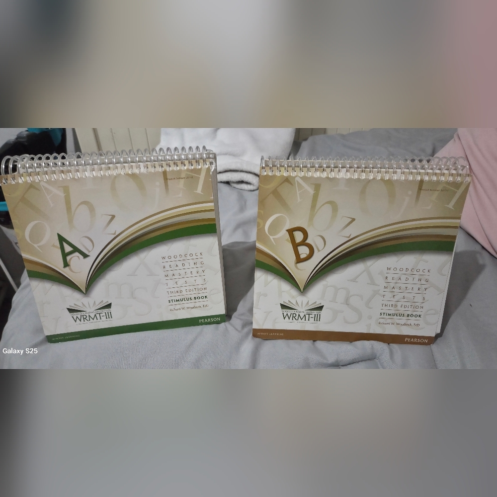 Pearson Woodcock Reading Mastery Tests Stimulus Book